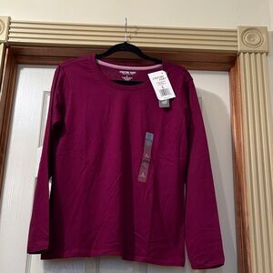 Women's Long Sleeve Top - Magenta